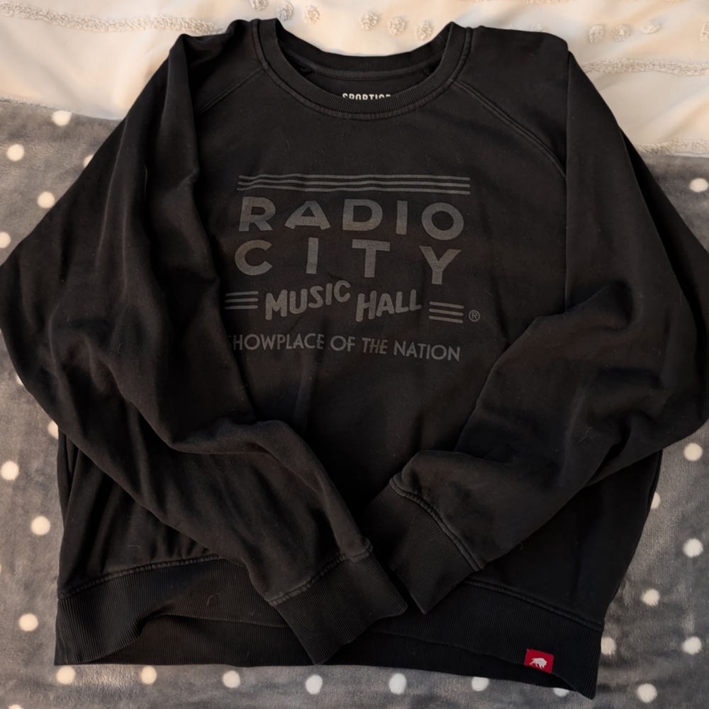 Radio City Music Hall Black Crewneck